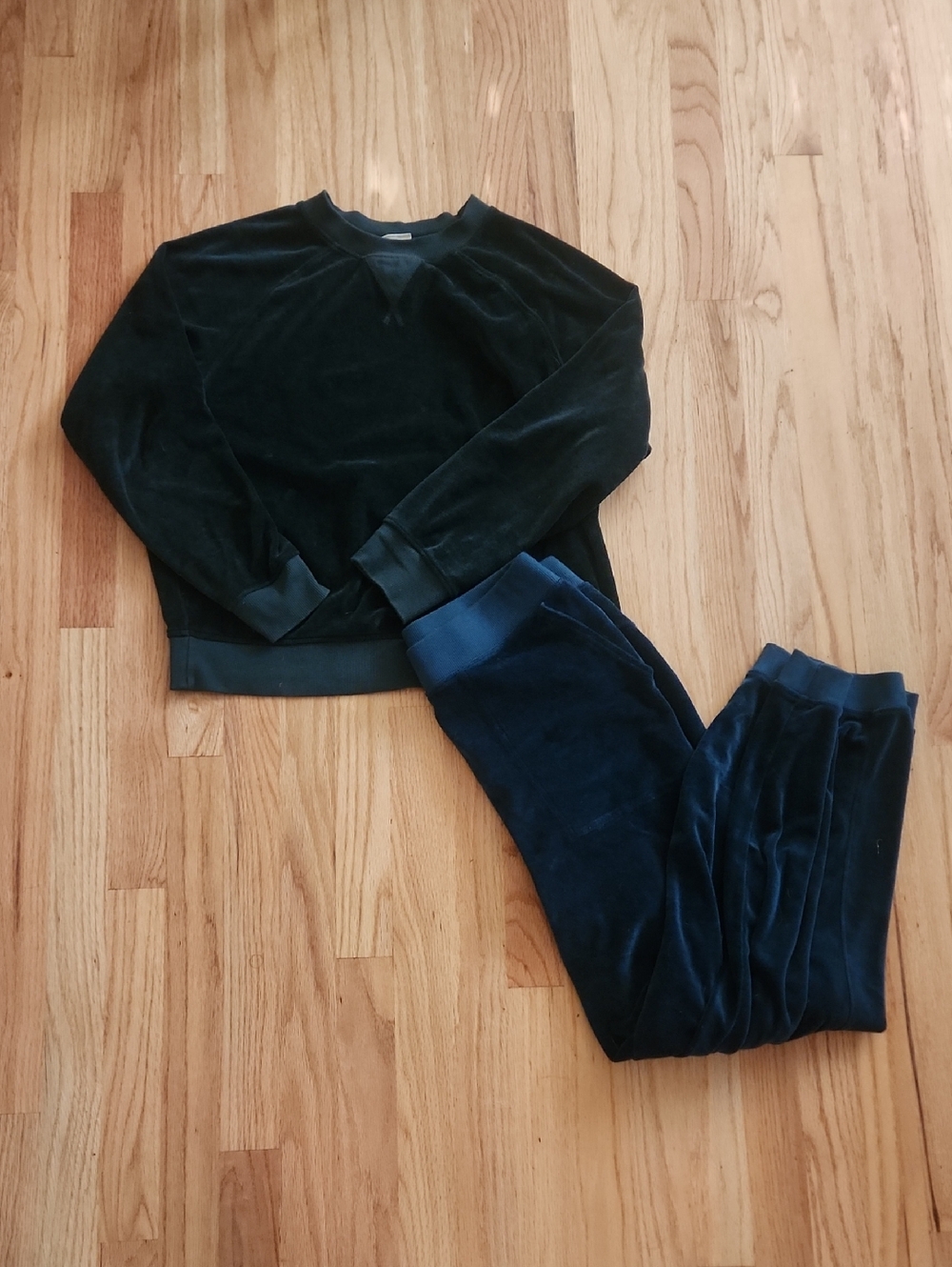 Pact Organic Cotton Velour Jogger Pants And Sweatshirt